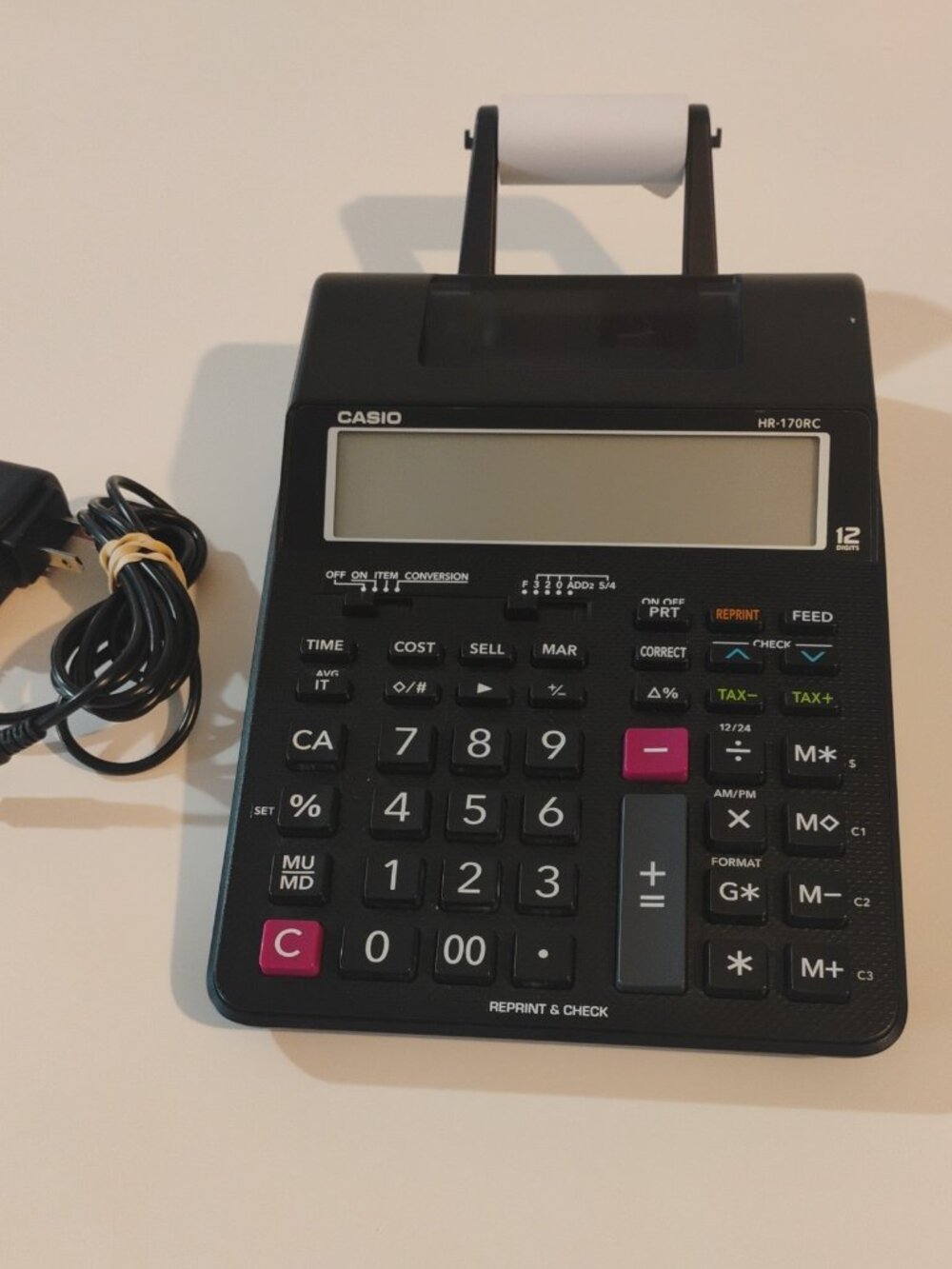 Casio HR-170RC Printing Calculator - Black - Picture 5 of 14